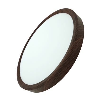 LED Stropní svítidlo LED/24W/230V 3000/4000/6500K pr. 30 cm hnědá